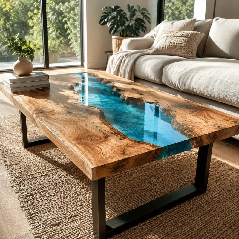 Finished table at home
